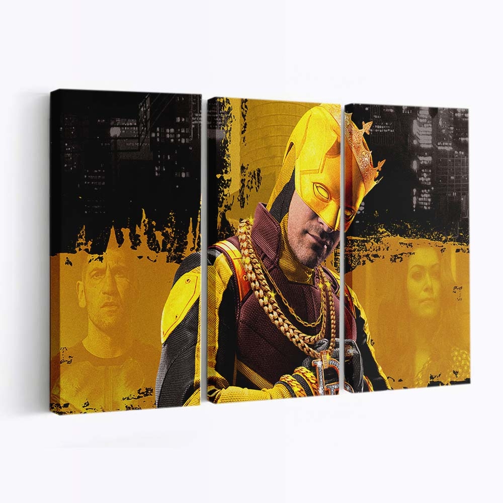 Gold Daredevil Leinwandbild - Marvel Wanddeko