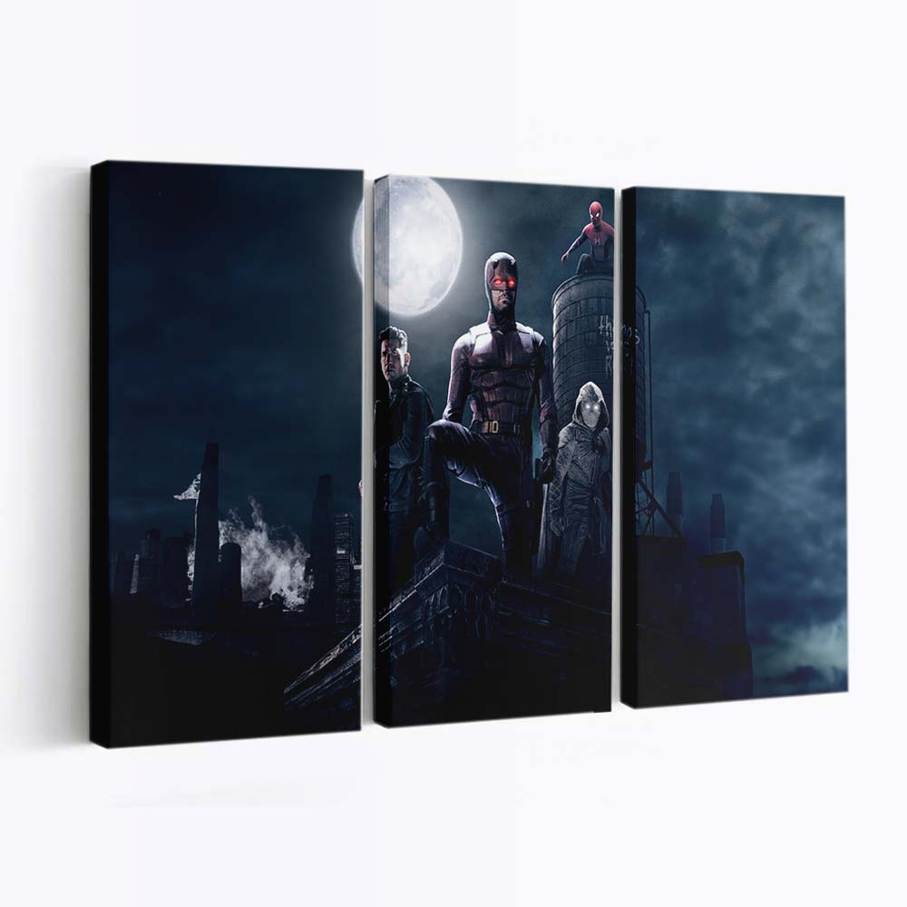 Marvel Knights Unleashed Leinwandbild - Marvel Wanddeko