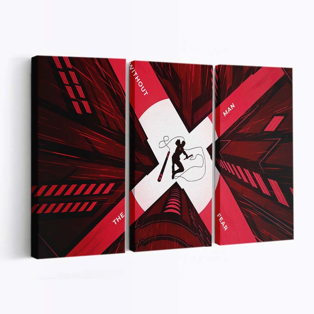 Matt Murdock Daredevil Minimal Leinwandbild - Marvel Wanddeko