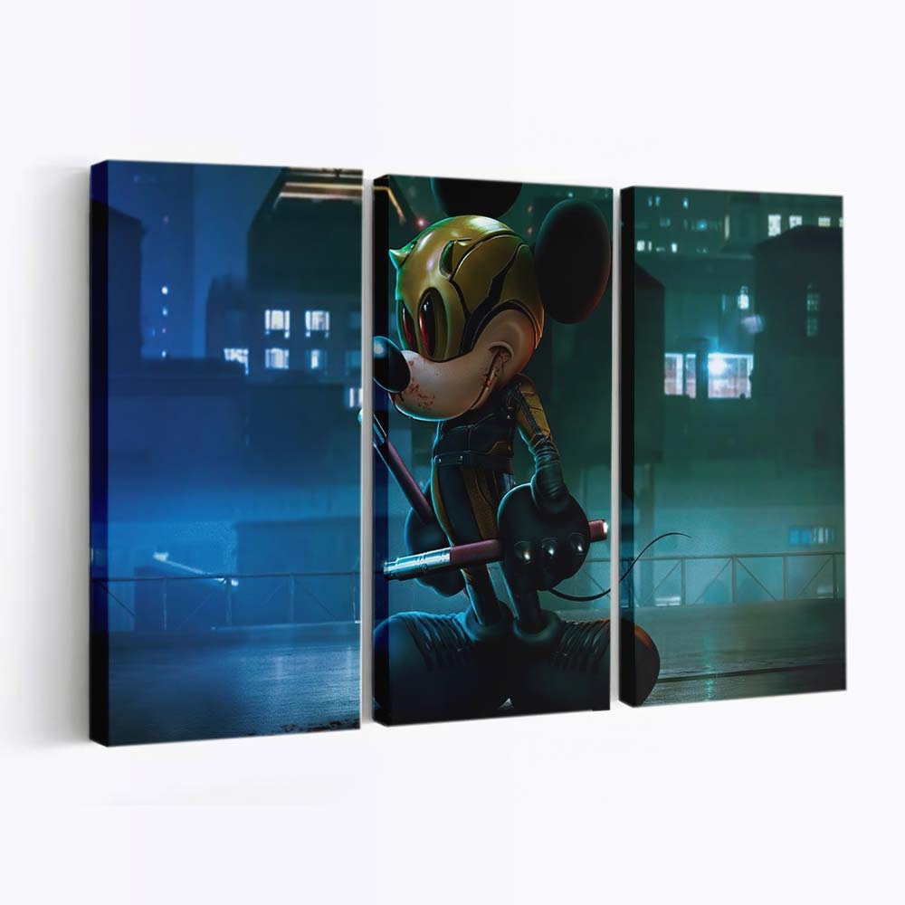 Psicologo El Mickey Daredevil Leinwandbild - Marvel Wanddeko