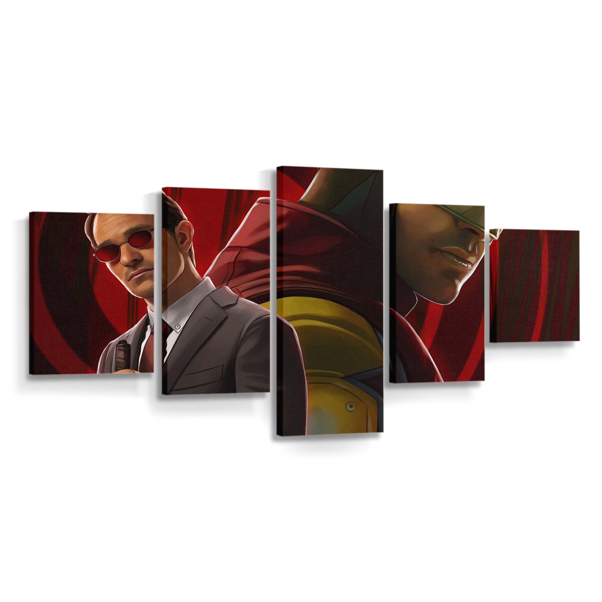 Daredevil Comic Art Leinwandbild - Marvel Wanddeko