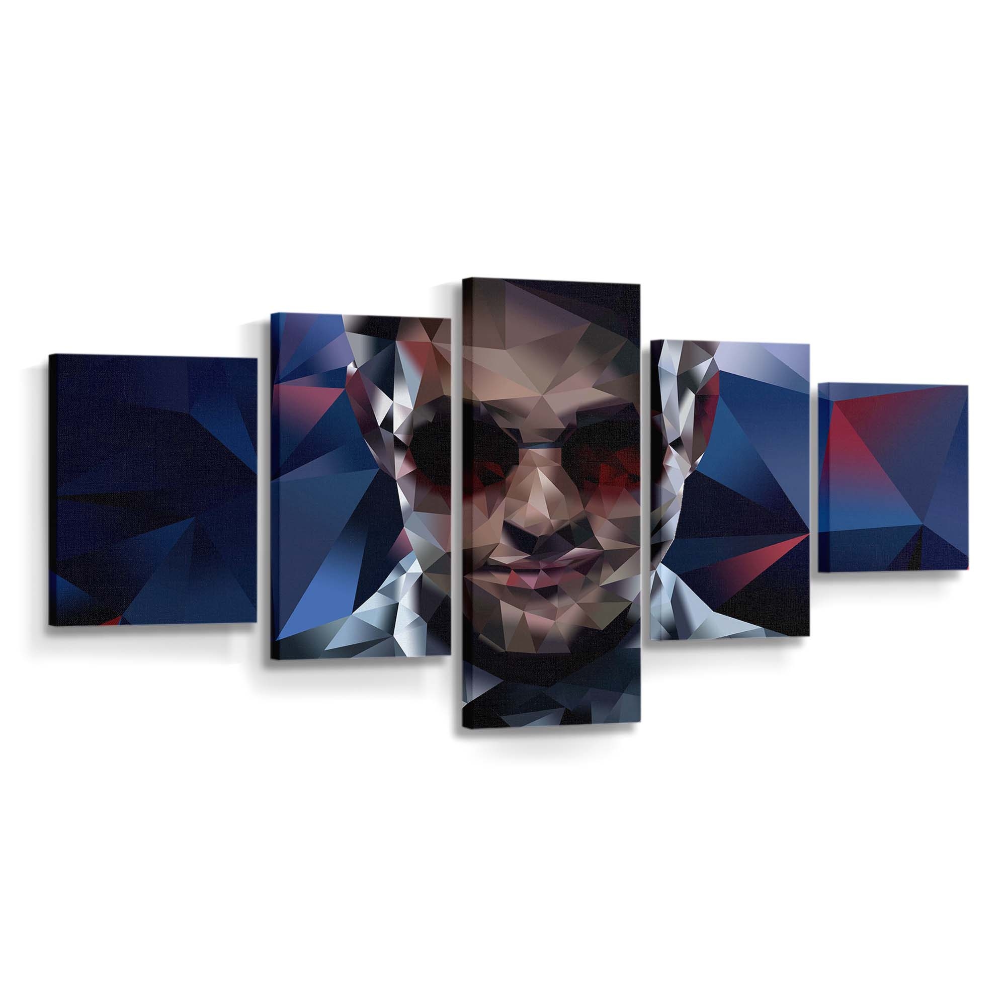 Daredevil Low-Poly-Kunst Leinwandbild - Marvel Wanddeko