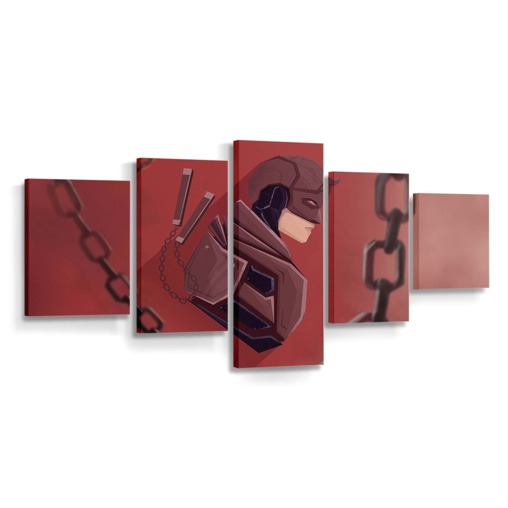 Daredevil Minimal Art Leinwandbild - Marvel Wanddeko