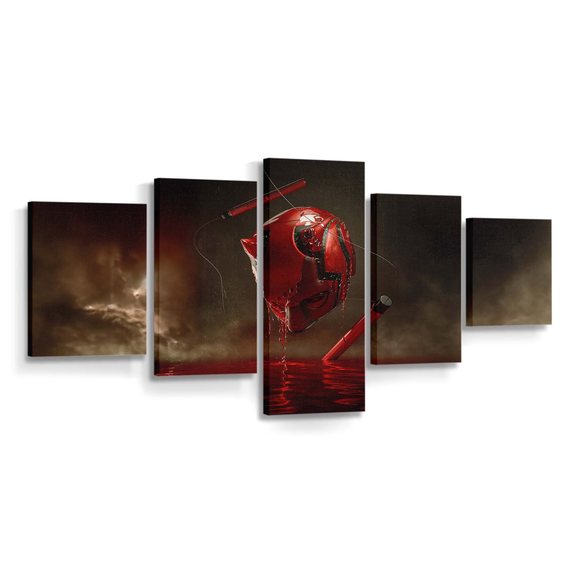 The Daredevil Mask Leinwandbild - Marvel Wanddeko