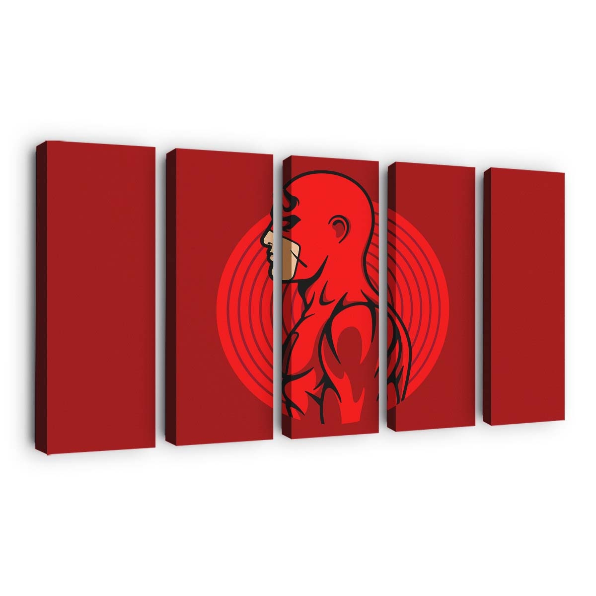 Dare Devil Minimal Leinwandbild - Marvel Wanddeko