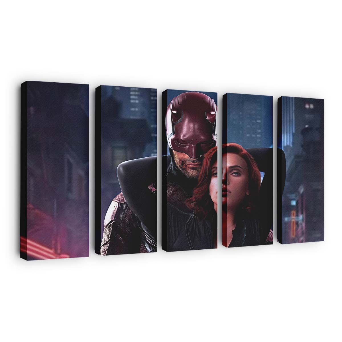 Daredevil und Black Widow Leinwandbild - Marvel Wanddeko