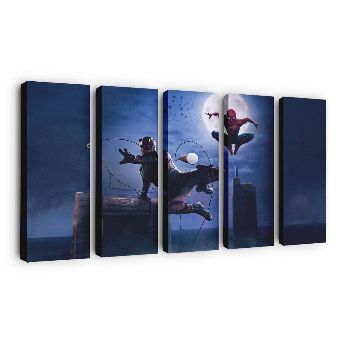 Daredevil und Spider-Man Dynamic Team Up Leinwandbild - Marvel Wanddeko
