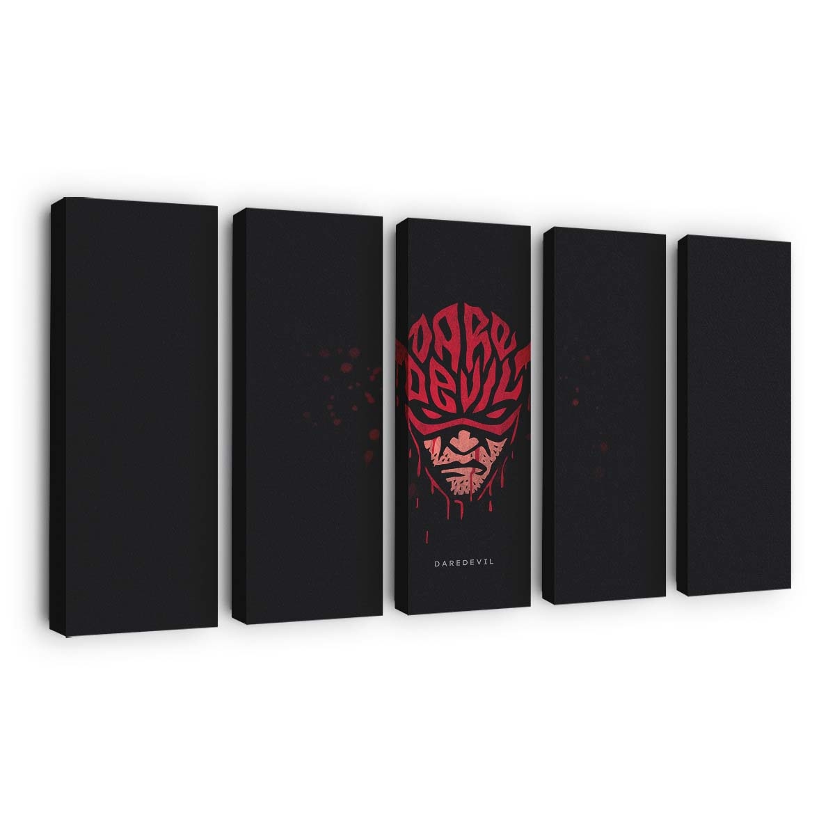 Daredevil – Superhelden minimalistisch Leinwandbild - Marvel Wanddeko
