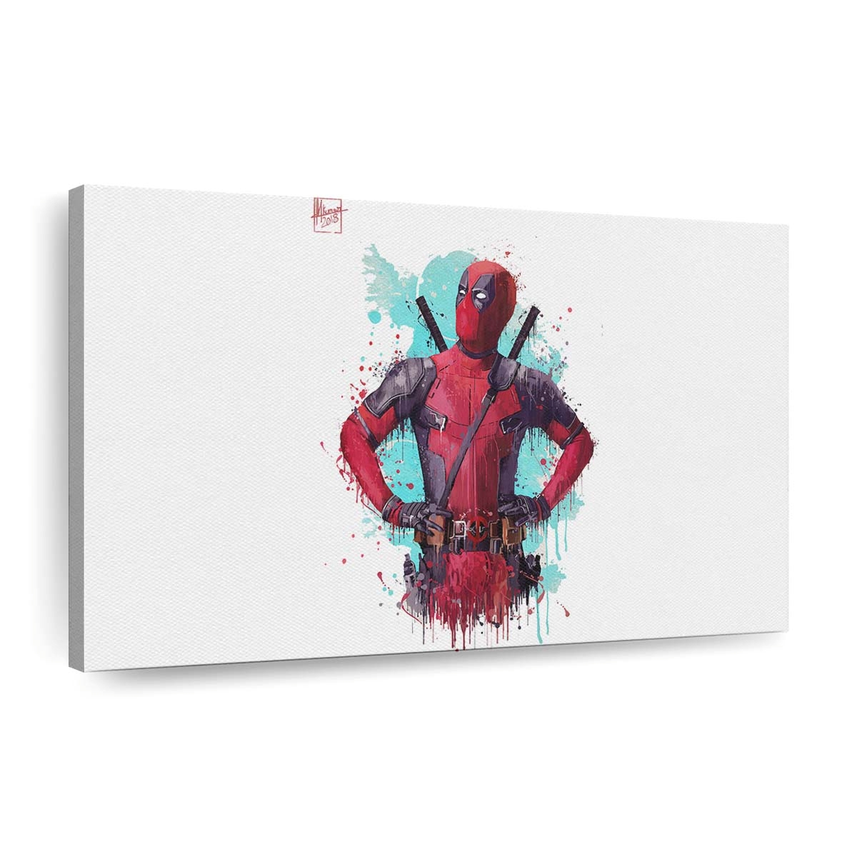 Deadpool 2 2018 Film Artwork Leinwandbild - Marvel Wanddeko