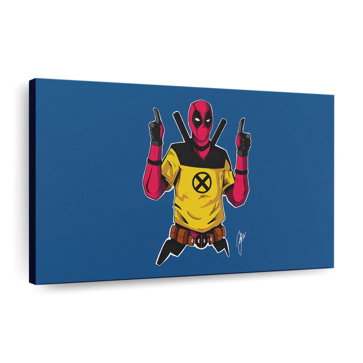 Deadpool 2 Charakter Artwork Leinwandbild - Marvel Wanddeko