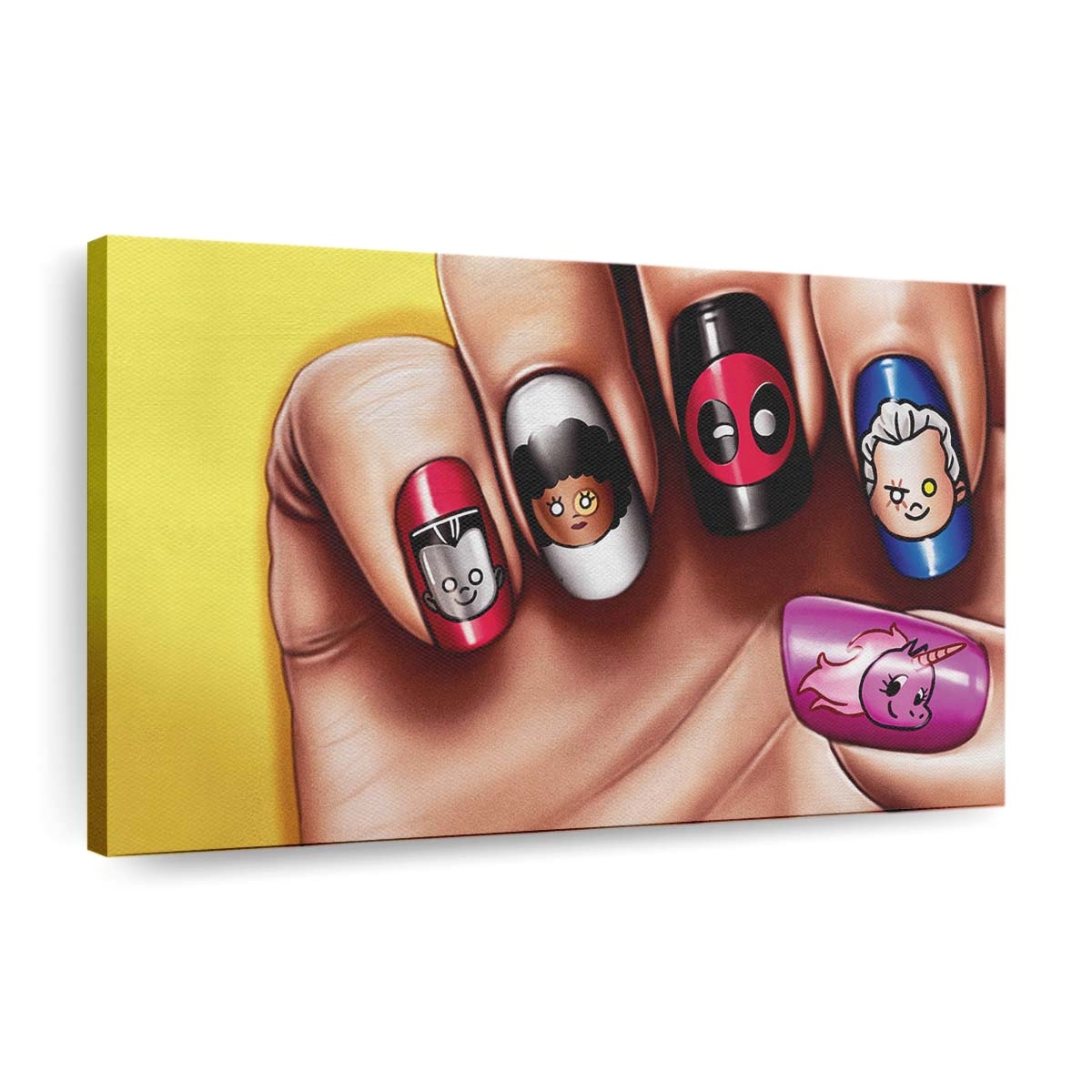 Deadpool 2 Lustige Nagelkunst Leinwandbild - Marvel Wanddeko