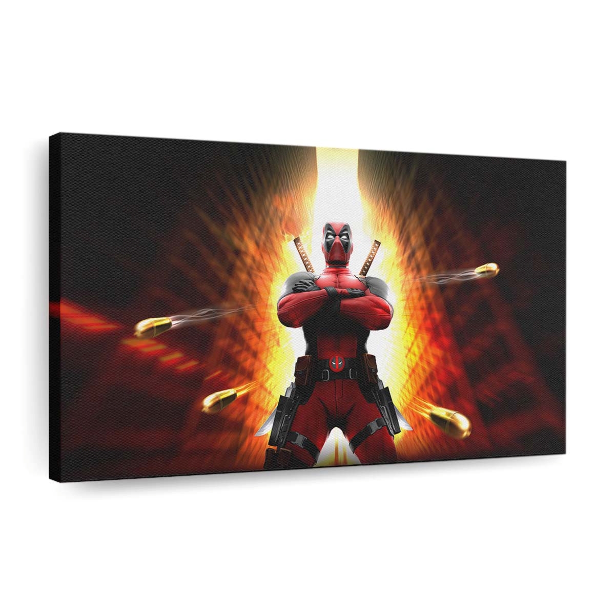 Deadpool: Actiongeladener Auftritt Leinwandbild - Marvel Wanddeko