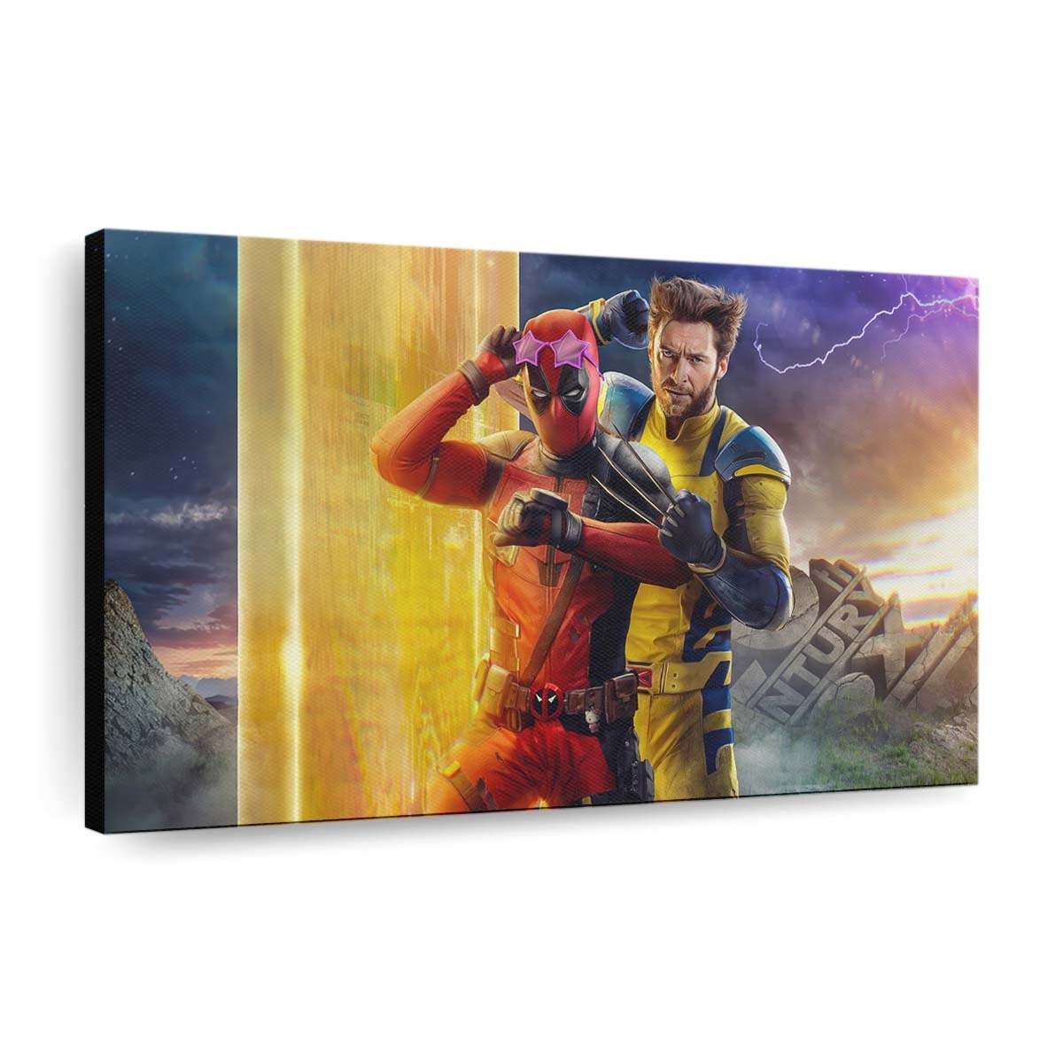 Deadpool und Wolverine Film Leinwandbild - Marvel Wanddeko