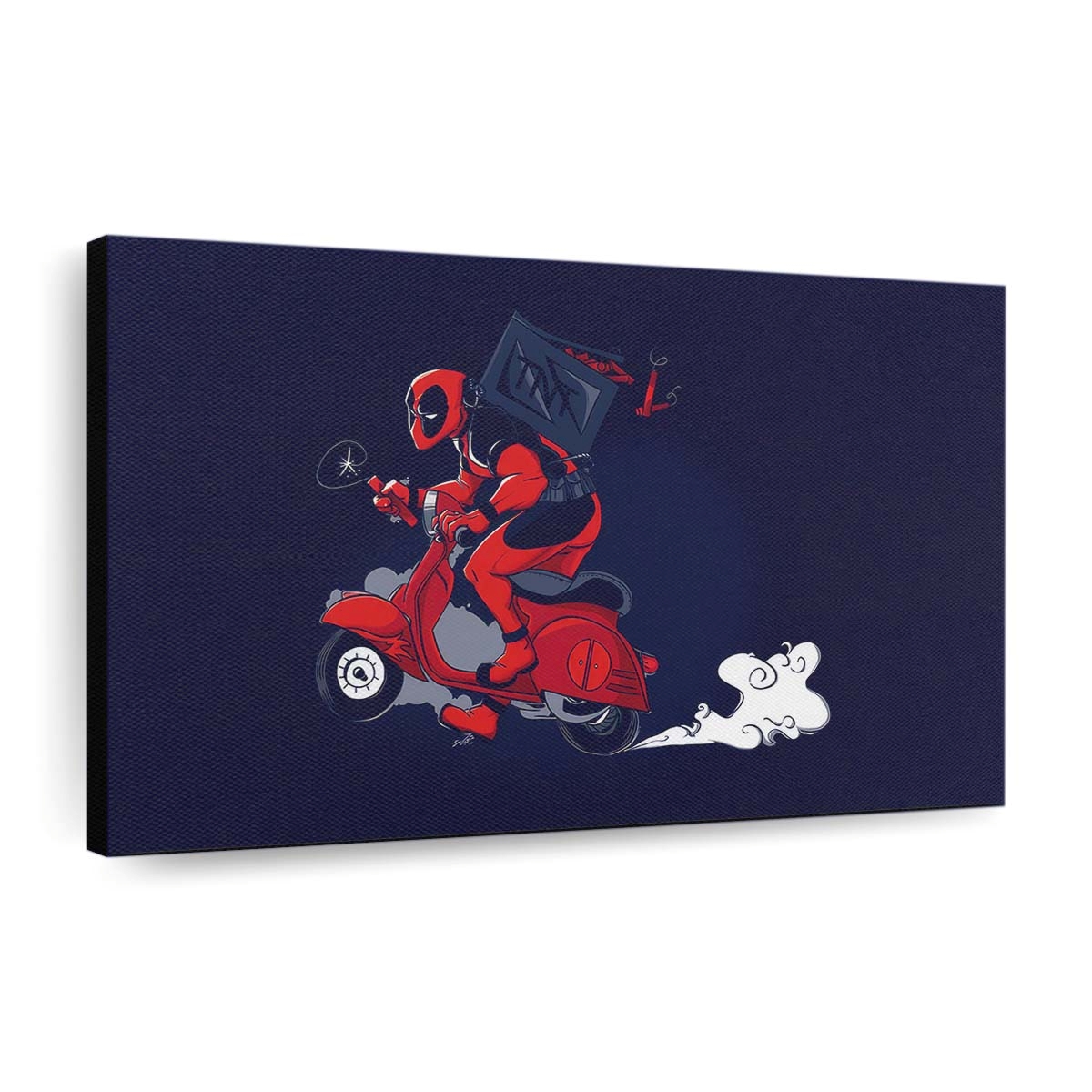 Deadpool: Tödliche rote Kamera Leinwandbild - Marvel Wanddeko