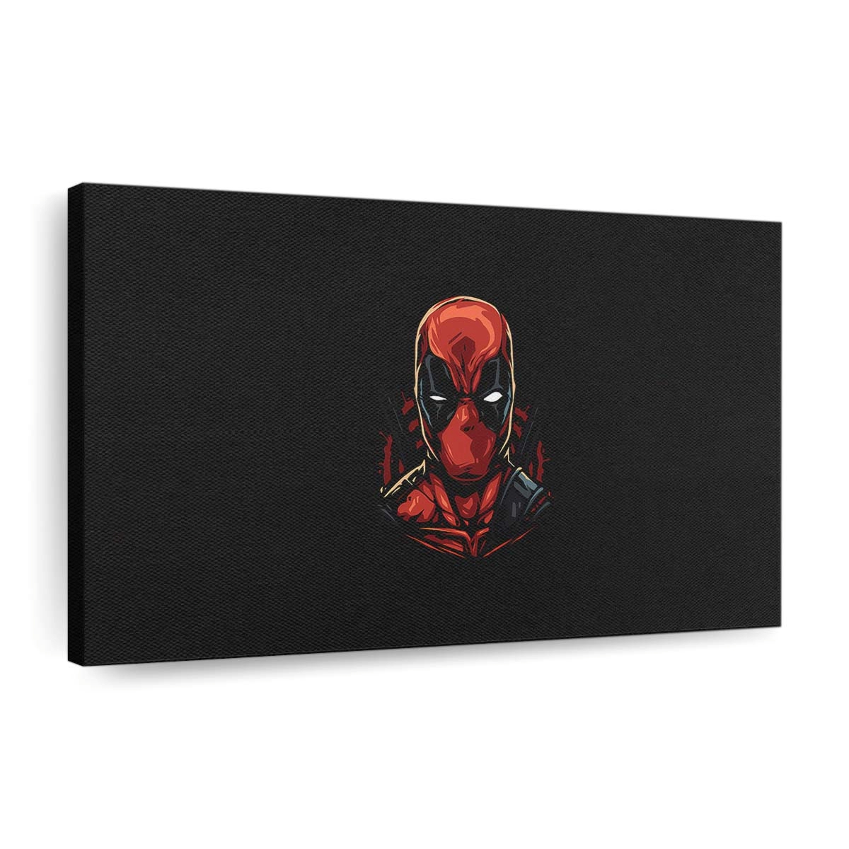 Deadpool Facetten-Art Leinwandbild - Marvel Wanddeko