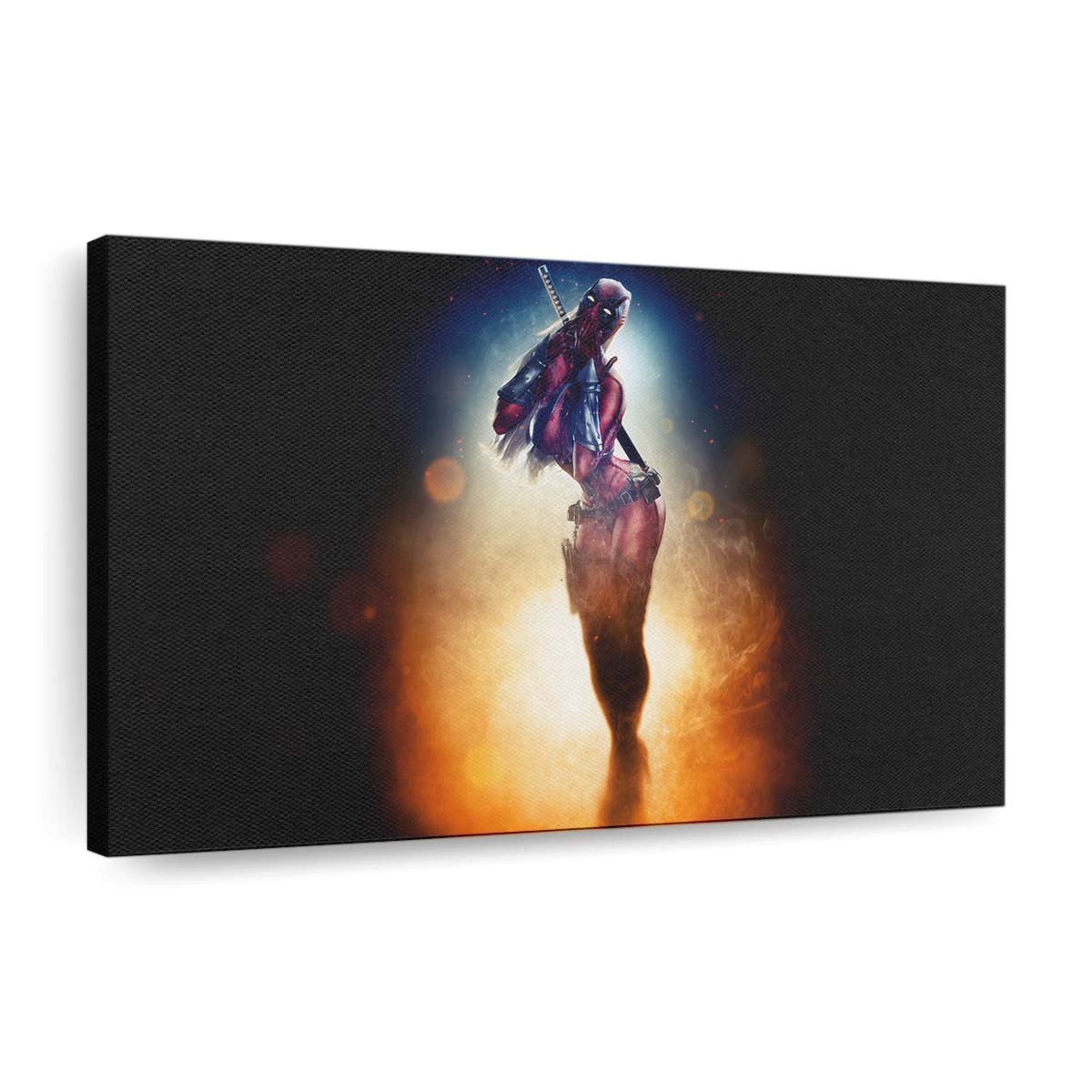 Deadpool Mädchen Leinwandbild - Marvel Wanddeko