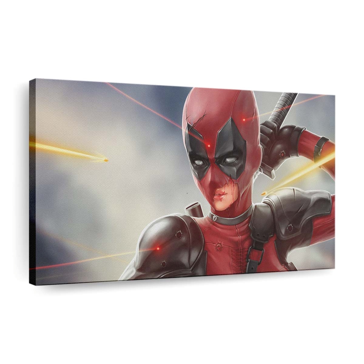 Deadpool Mädchen 2 Leinwandbild - Marvel Wanddeko