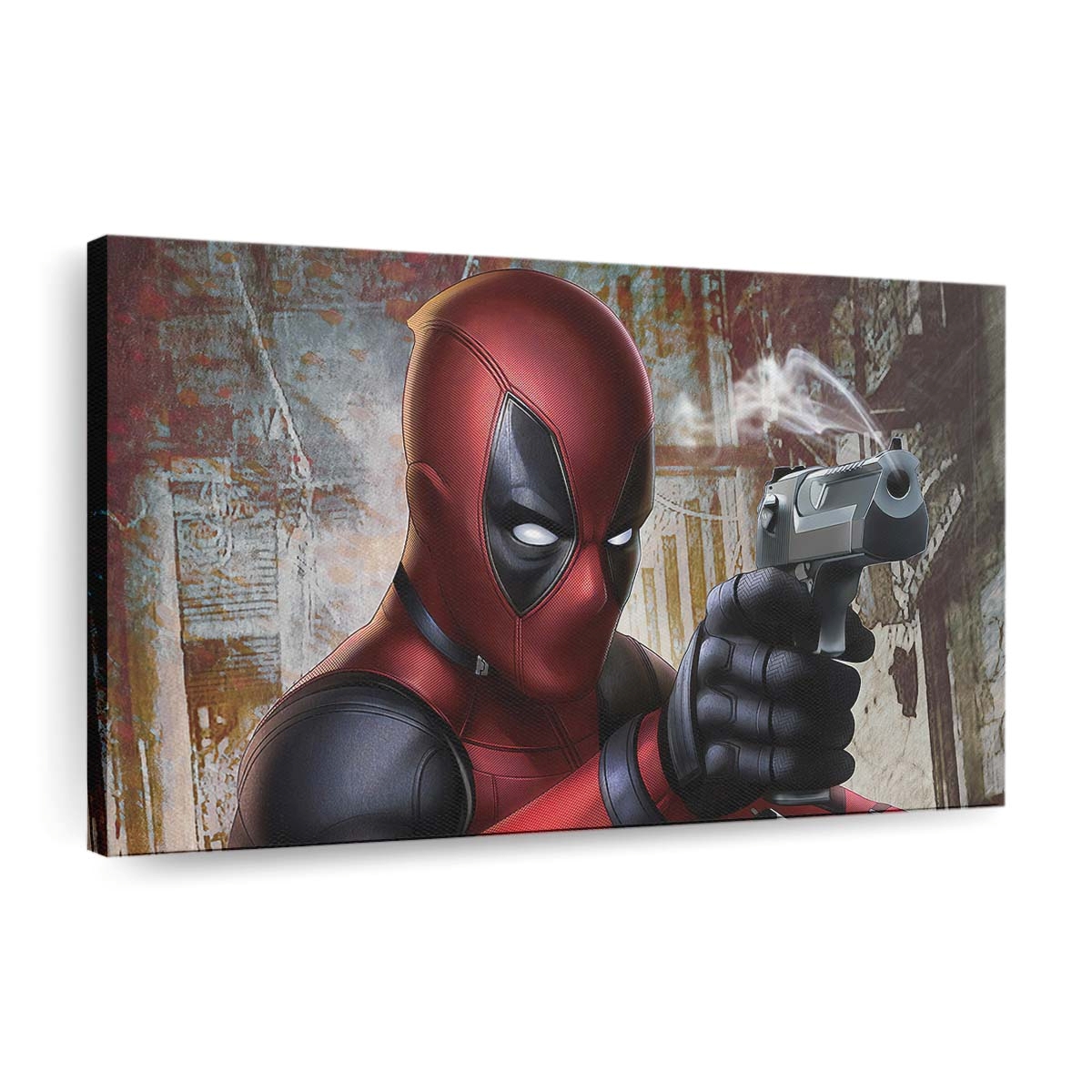 Deadpool Waffe Leinwandbild - Marvel Wanddeko