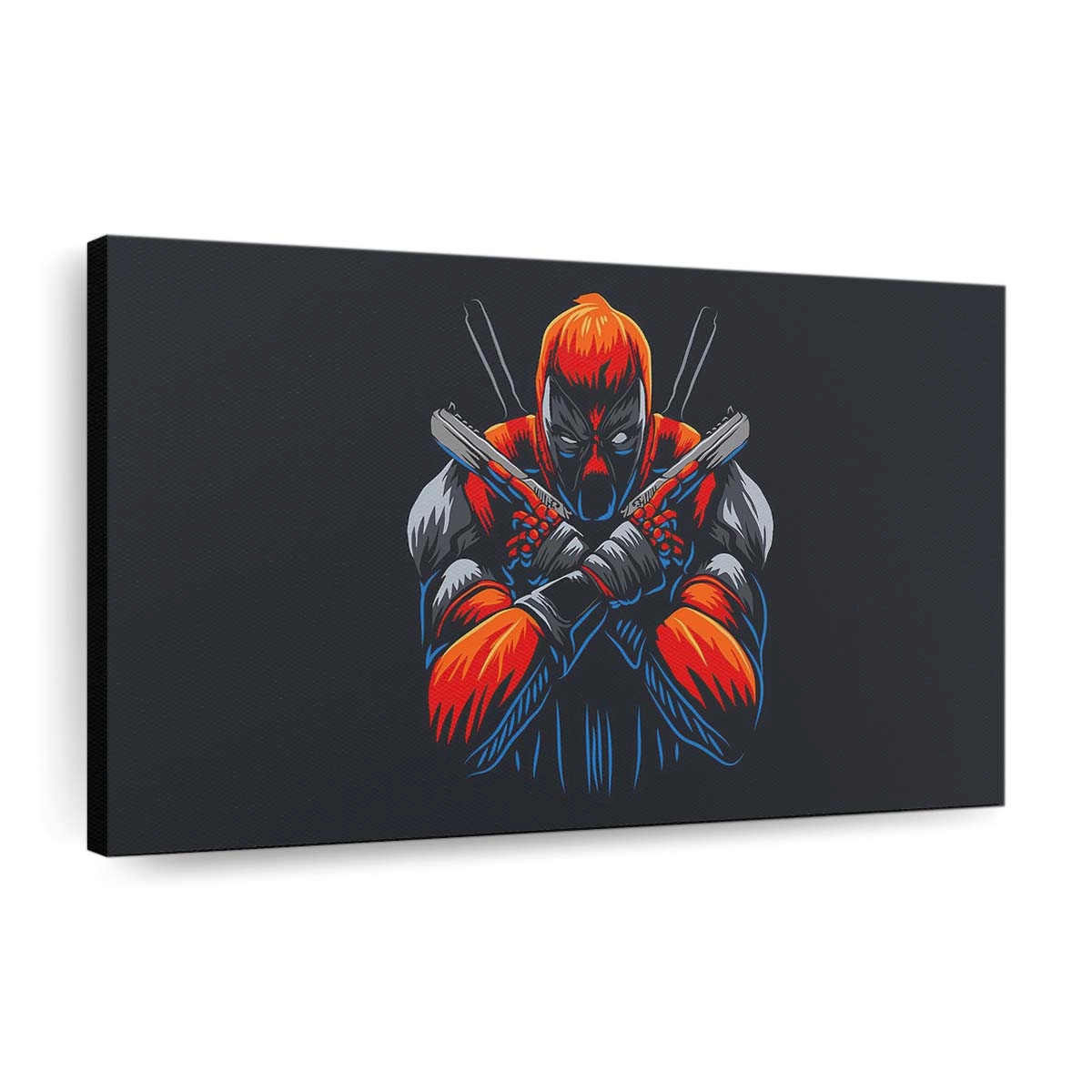 Deadpool Waffe hoch 2 Leinwandbild - Marvel Wanddeko