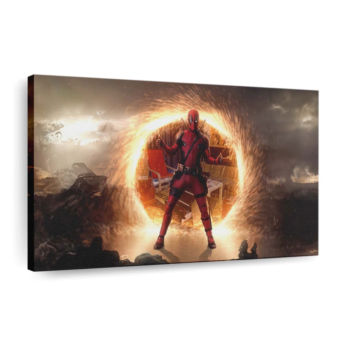 Deadpool Infinite Reality Leinwandbild - Marvel Wanddeko