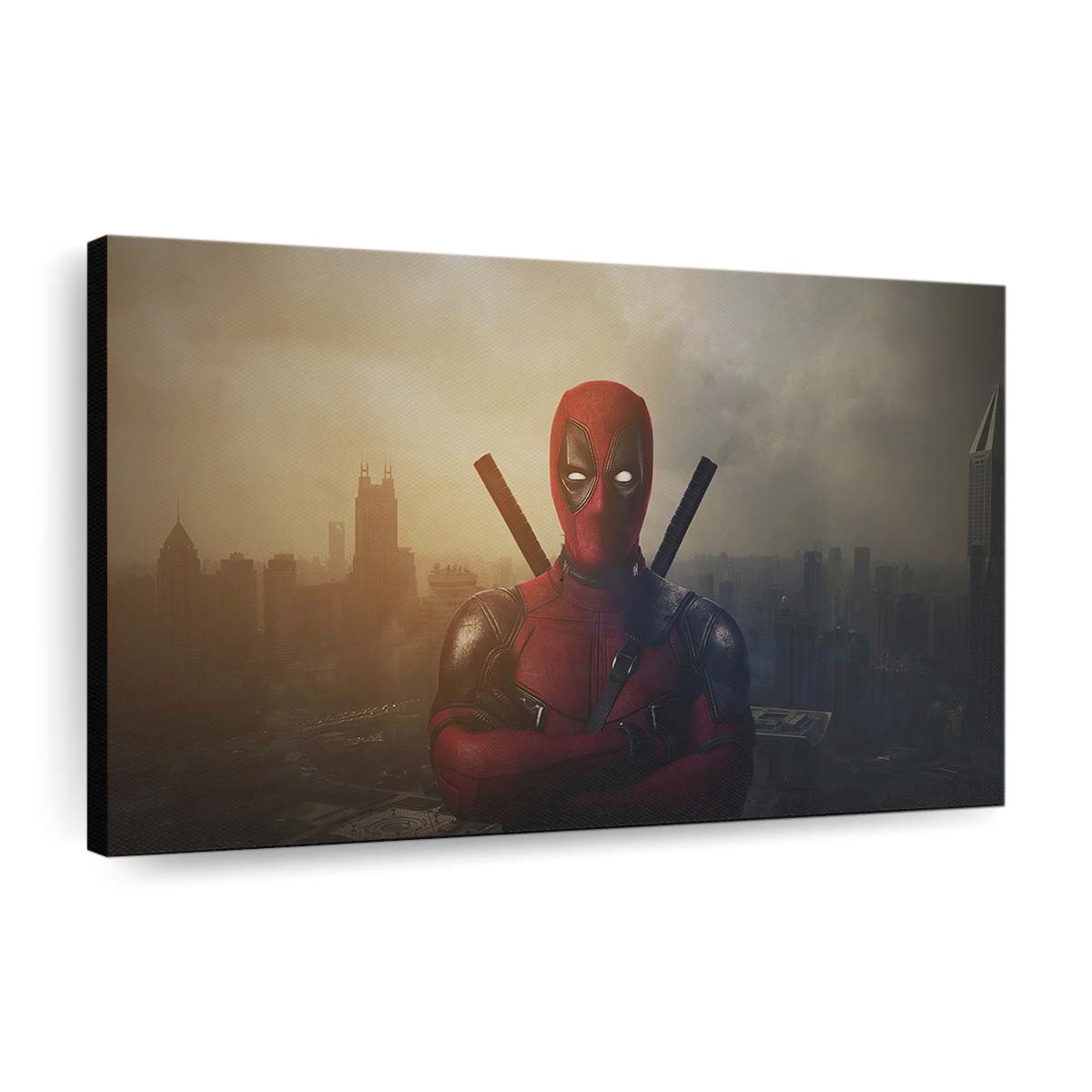 Deadpool Reise Leinwandbild - Marvel Wanddeko