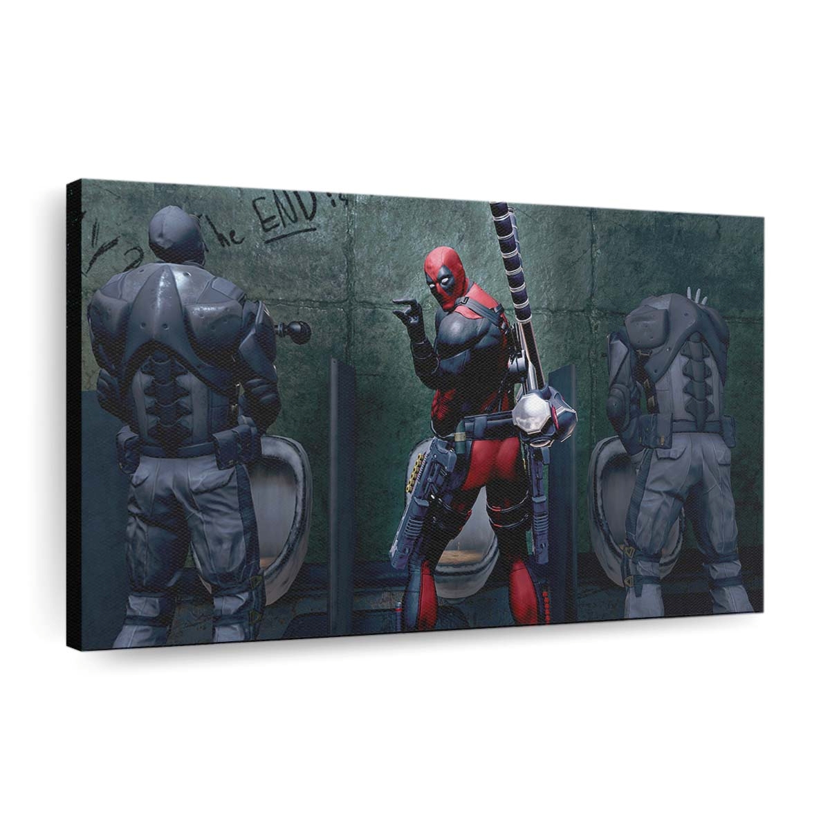 Deadpool Lol Wi Leinwandbild - Marvel Wanddeko