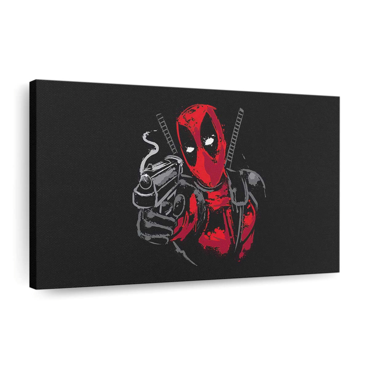 Deadpool Minimalismus 4 Leinwandbild - Marvel Wanddeko