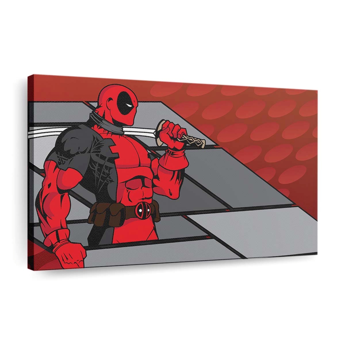Deadpool Minimalist Hintergrund 2 Leinwandbild - Marvel Wanddeko