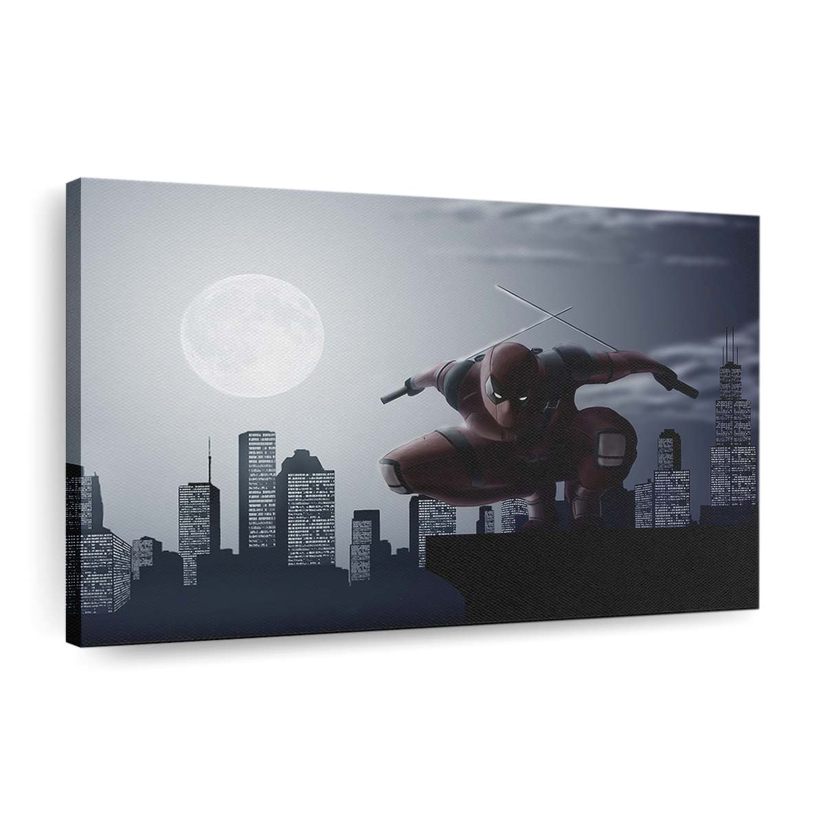 Deadpool Night Stalker Leinwandbild - Marvel Wanddeko