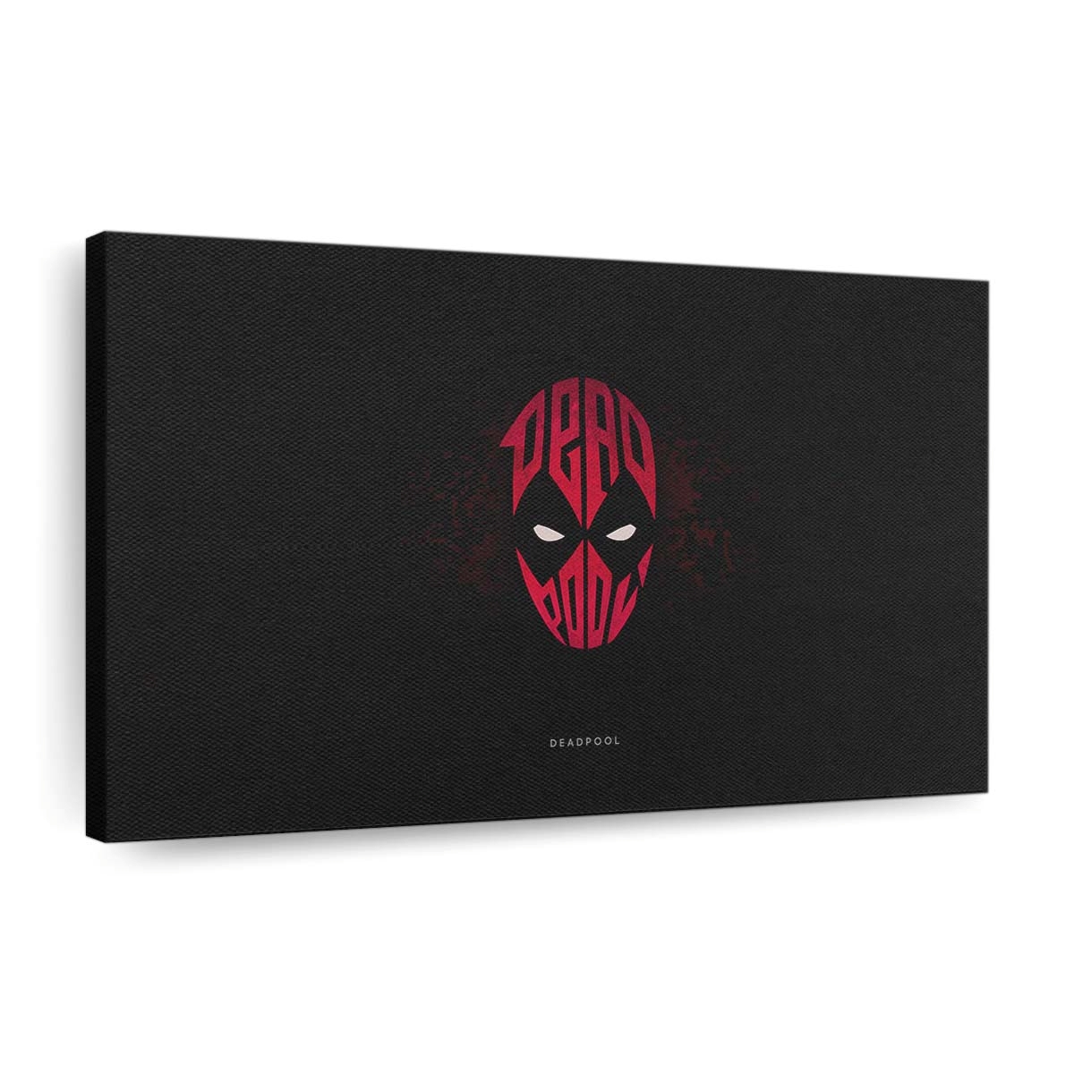 Deadpool Superhero Minimal Leinwandbild - Marvel Wanddeko