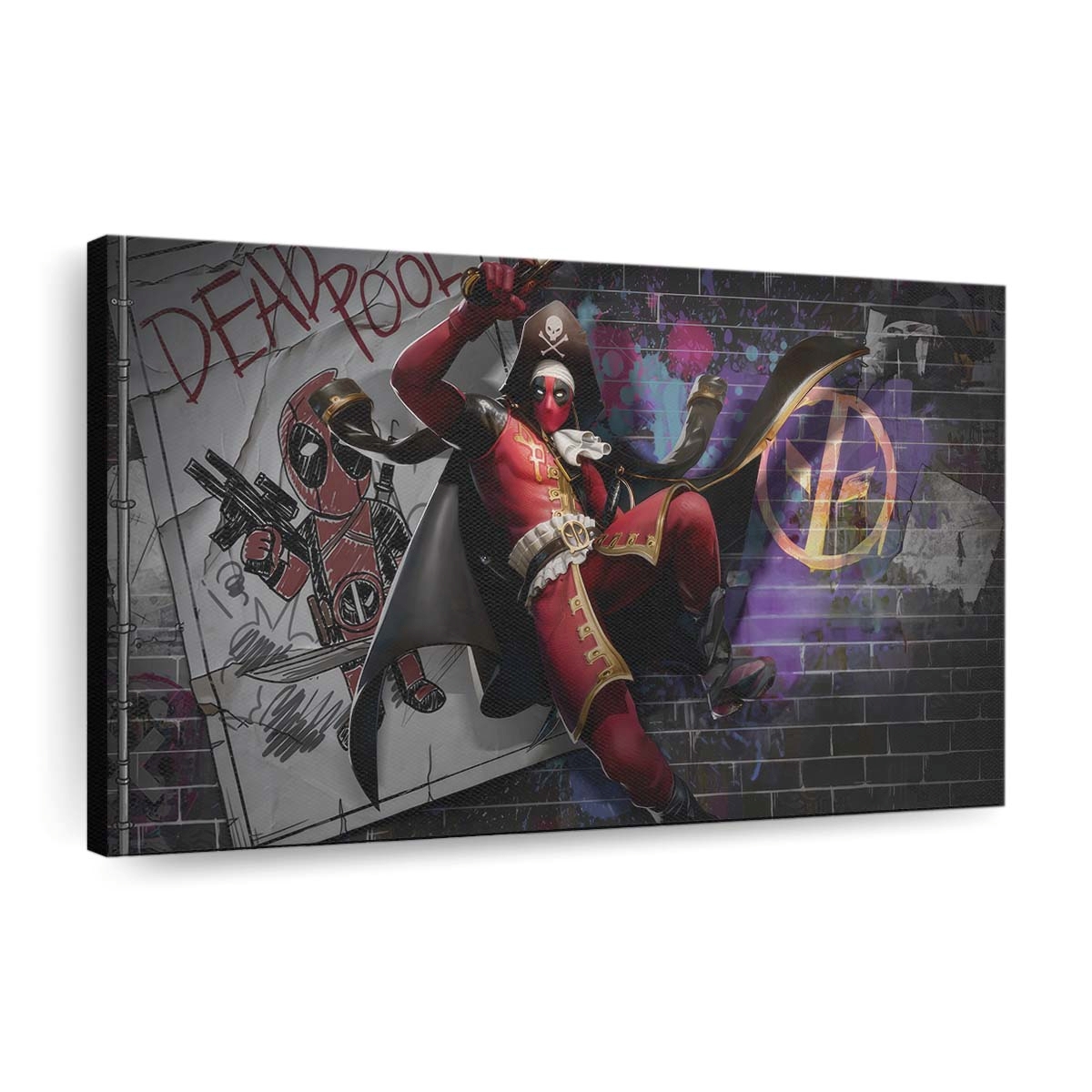 Marvel Welcome Deadpool und Wolverine Leinwandbild - Marvel Wanddeko