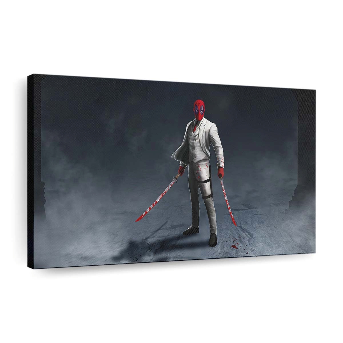 Motorcycle Mayhem Wolverine und Deadpool Leinwandbild - Marvel Wanddeko