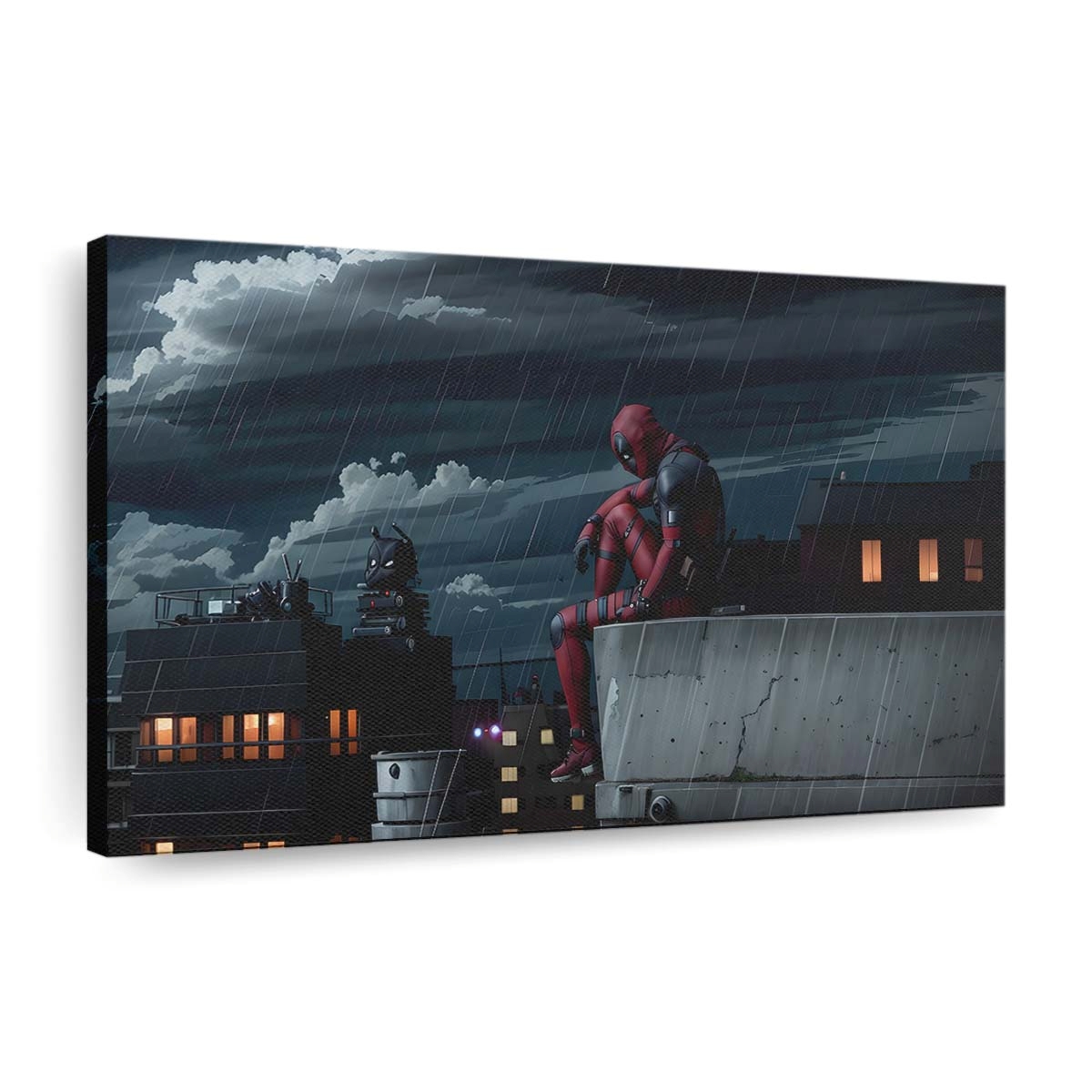 Die traurige Seite von Deadpool Leinwandbild - Marvel Wanddeko