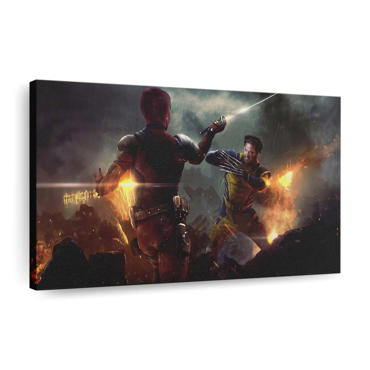 Wade und Logan Leinwandbild - Marvel Wanddeko