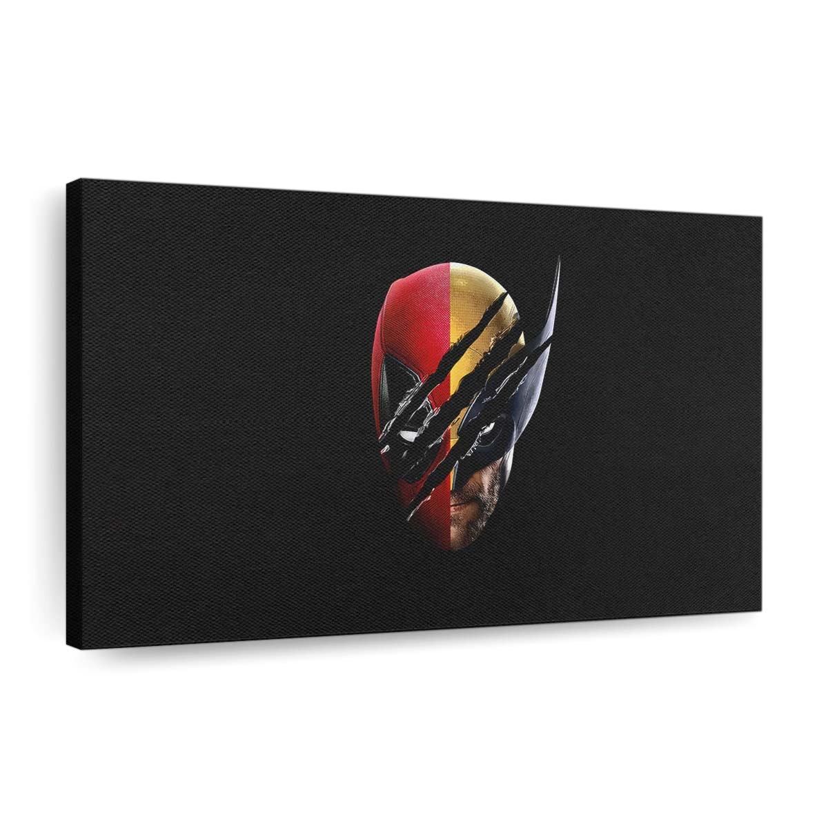 Wolverine X Deadpool Maske Leinwandbild - Marvel Wanddeko