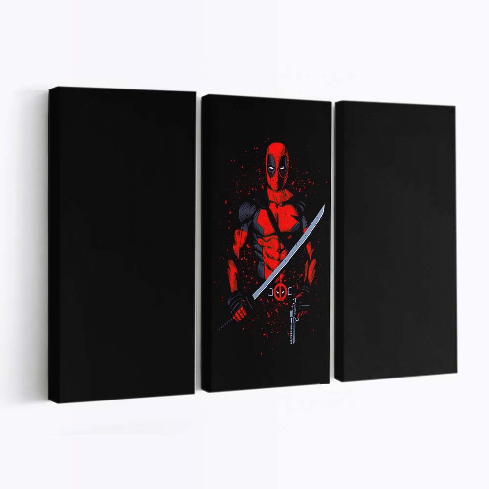 Deadpool Minimalismus 2020 Leinwandbild - Marvel Wanddeko