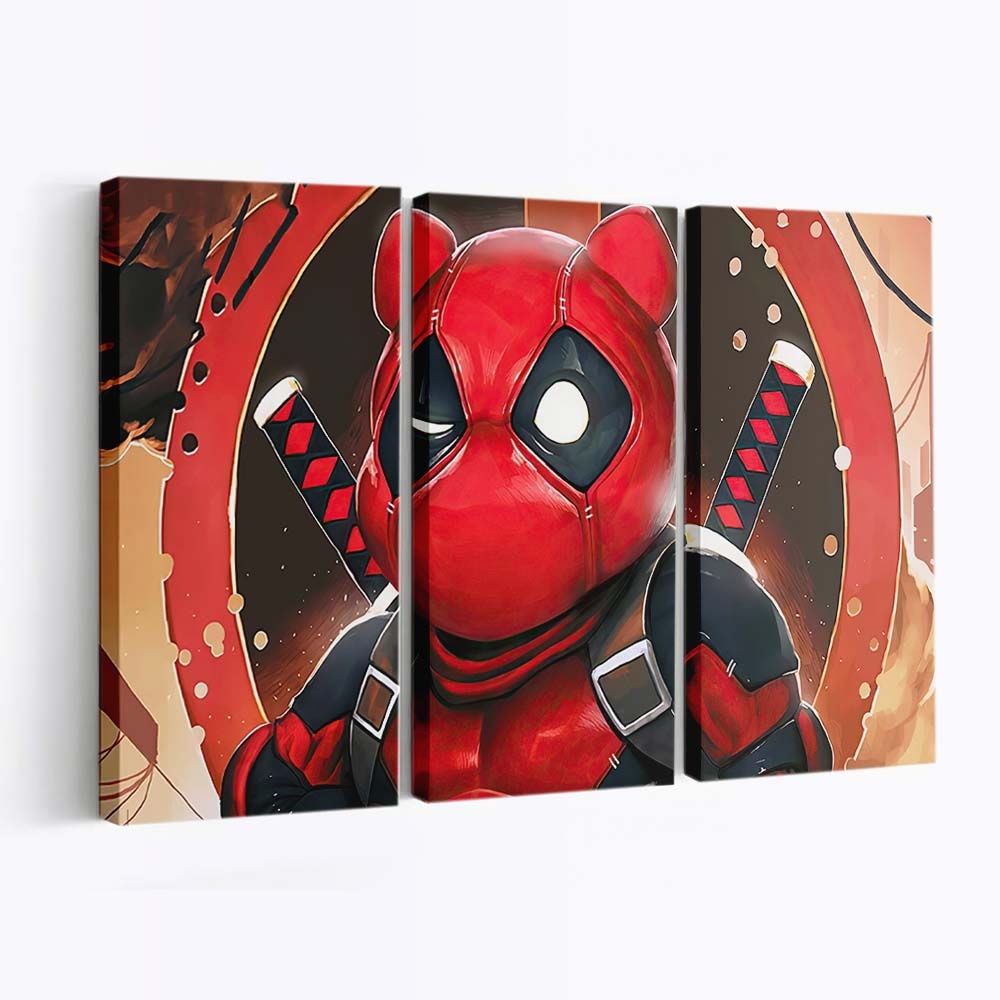 Deadpooh Leinwandbild - Marvel Wanddeko