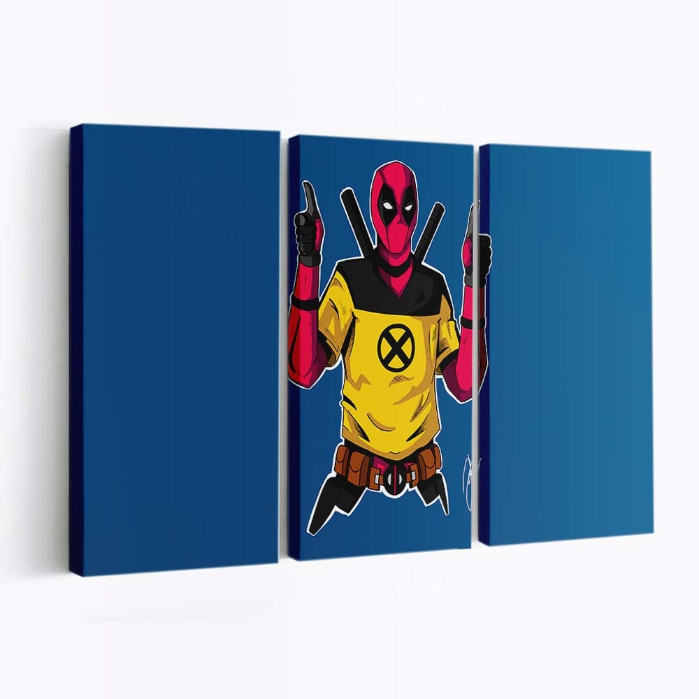 Deadpool 2 Charakter Artwork Leinwandbild - Marvel Wanddeko