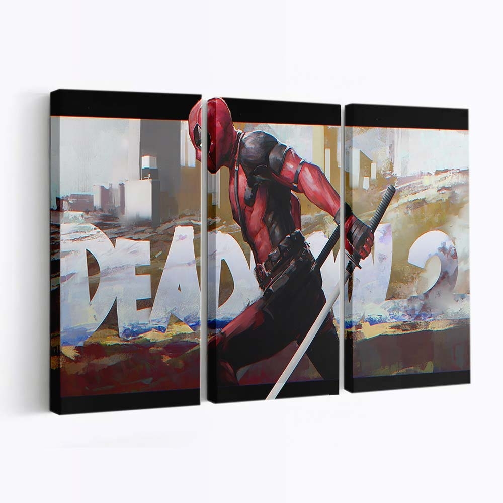 Deadpool 2 Artwork 3 Leinwandbild - Marvel Wanddeko