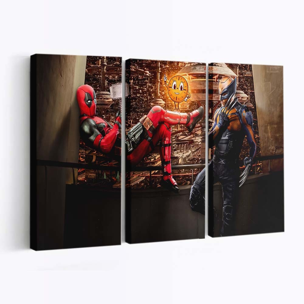 Deadpool 3 2024 Artwork Leinwandbild - Marvel Wanddeko