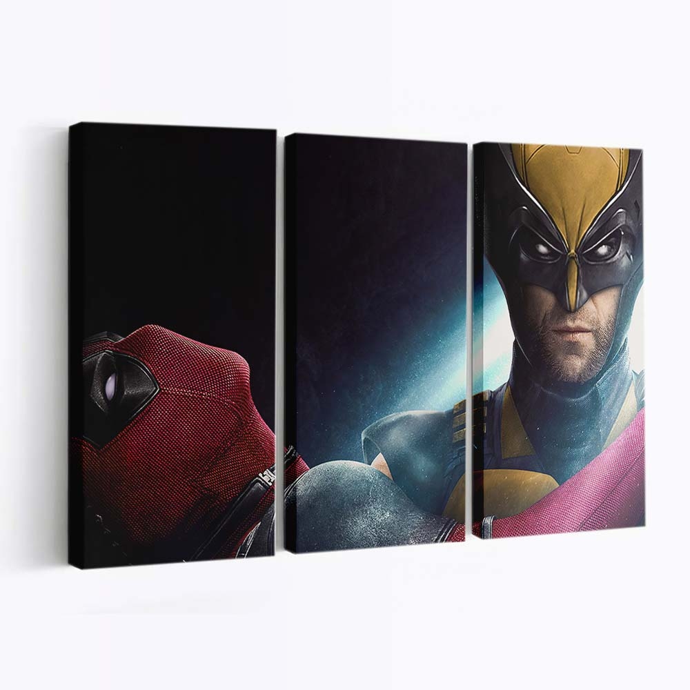 Deadpool 3 Hugh Jackman und Ryan Reynolds Leinwandbild - Marvel Wanddeko