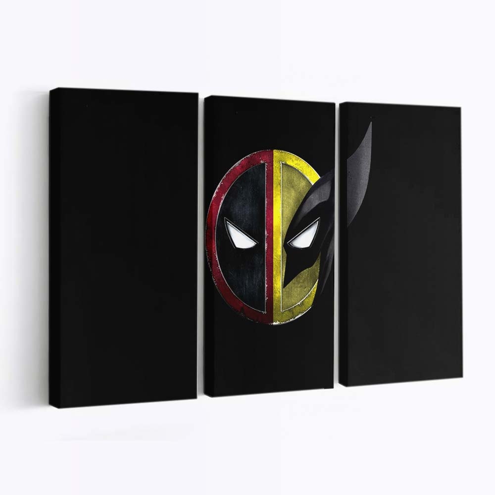Deadpool 3 Minimal Logo Leinwandbild - Marvel Wanddeko