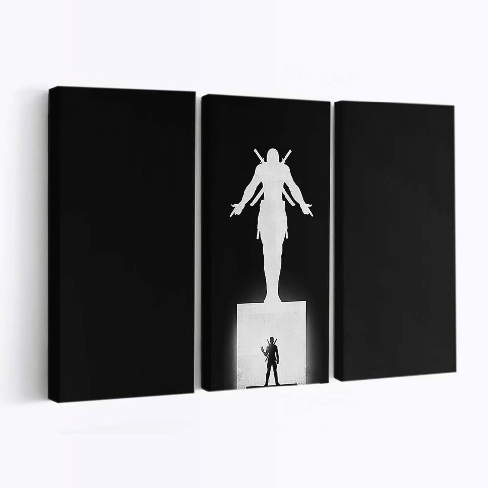 Deadpool Minimalismus 2020 2 Leinwandbild - Marvel Wanddeko