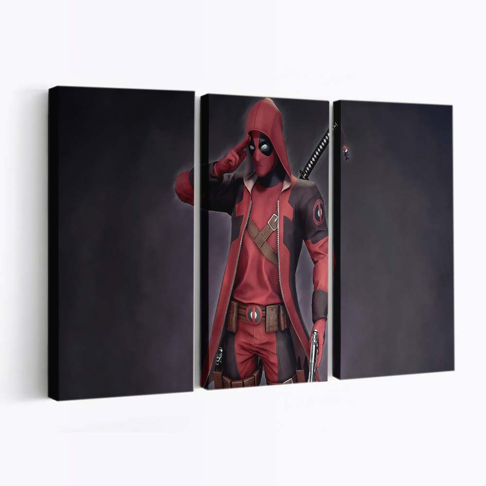 Deadpool Neue Kunst 3 Leinwandbild - Marvel Wanddeko