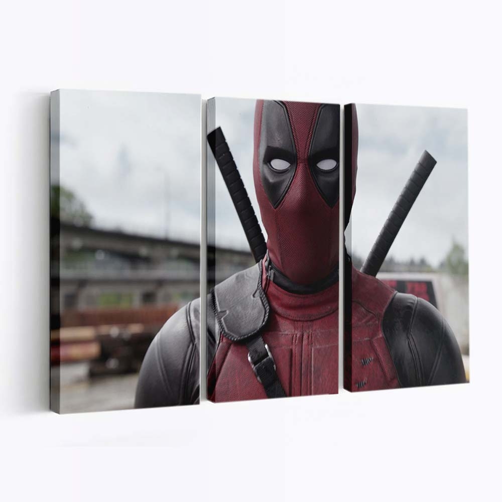 Deadpool: Nahaufnahme Leinwandbild - Marvel Wanddeko