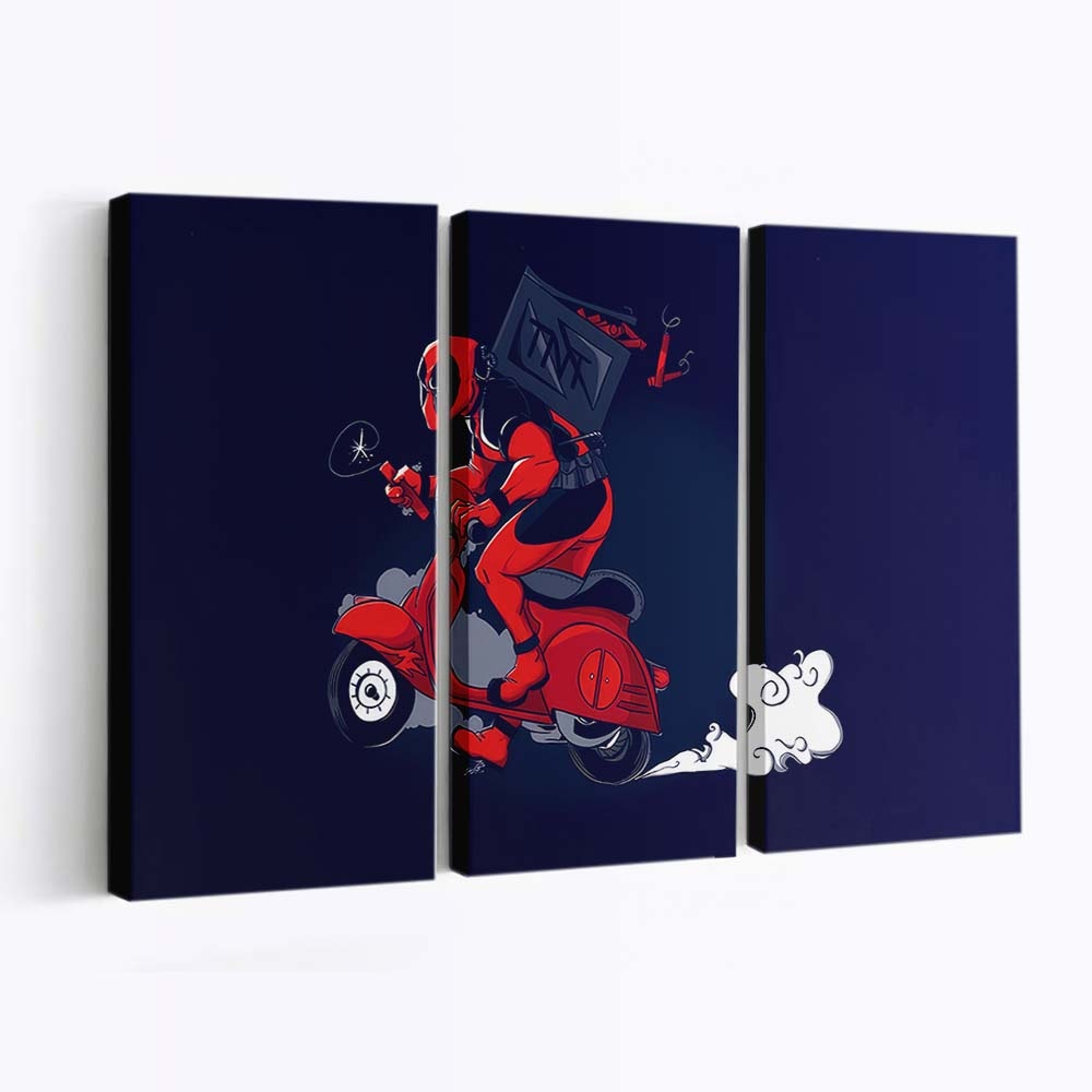 Deadpool: Tödliche rote Kamera Leinwandbild - Marvel Wanddeko