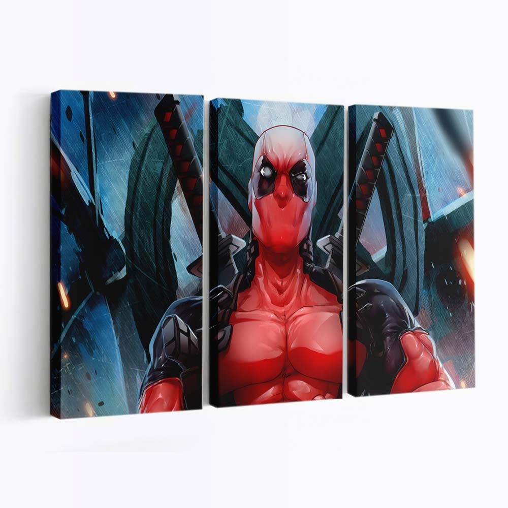 Deadpool Endgame Leinwandbild - Marvel Wanddeko