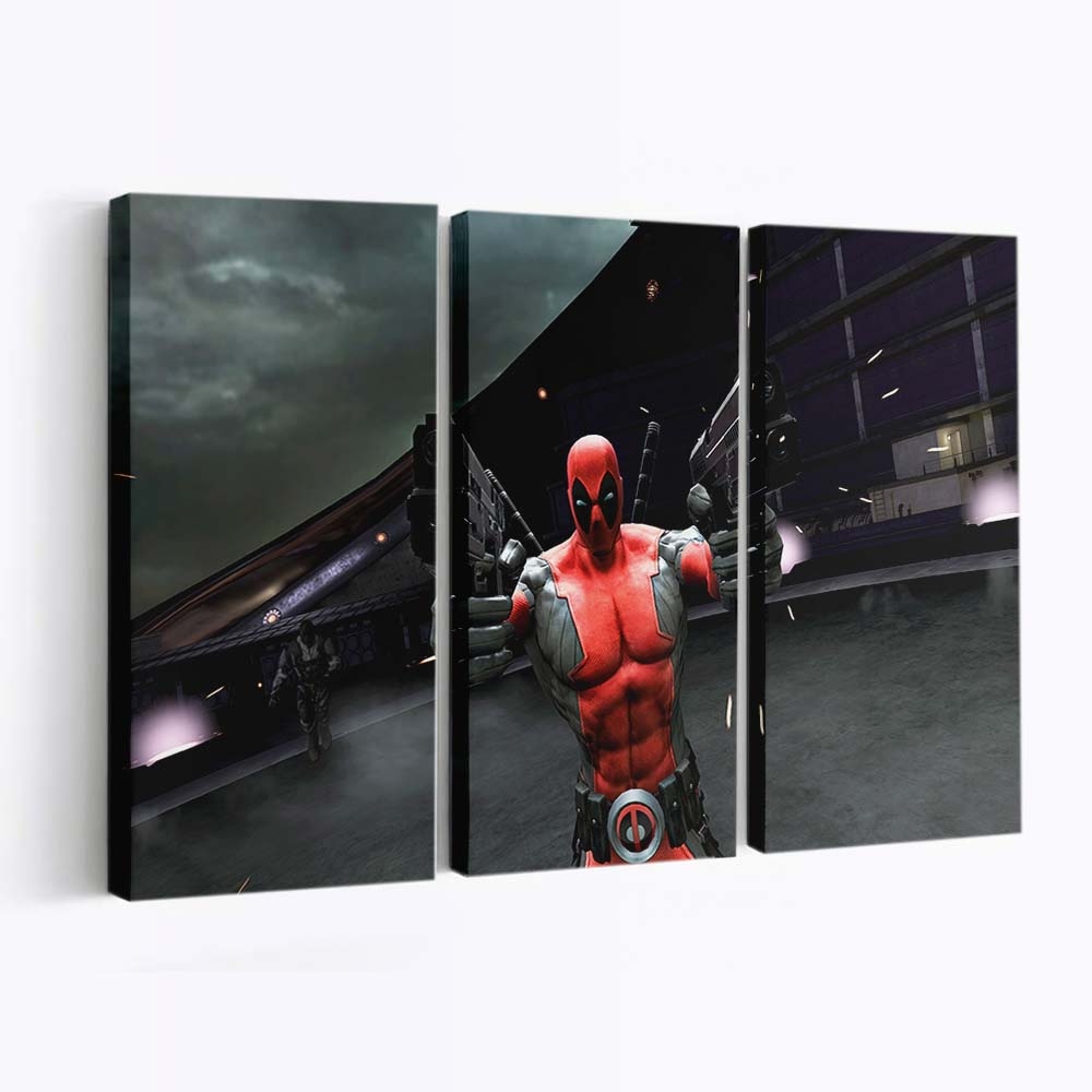 Deadpool Spiel Leinwandbild - Marvel Wanddeko