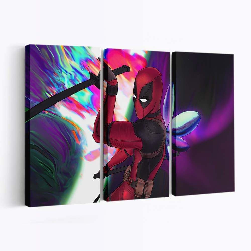 Deadpool Held 2 Leinwandbild - Marvel Wanddeko