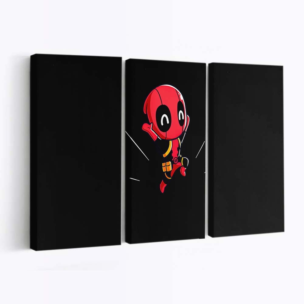 Deadpool Freude Leinwandbild - Marvel Wanddeko